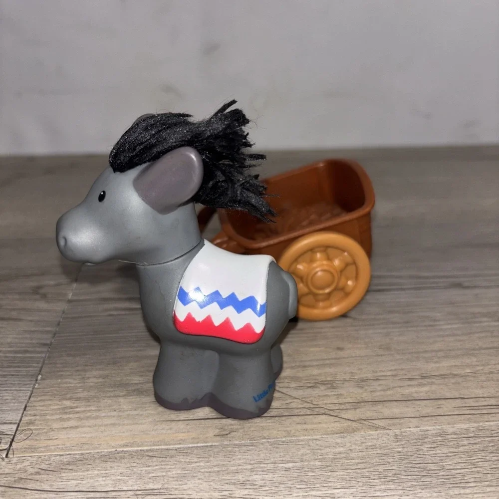 Fisher Price Little People Nativity Donkey And Cart Replacement Scene